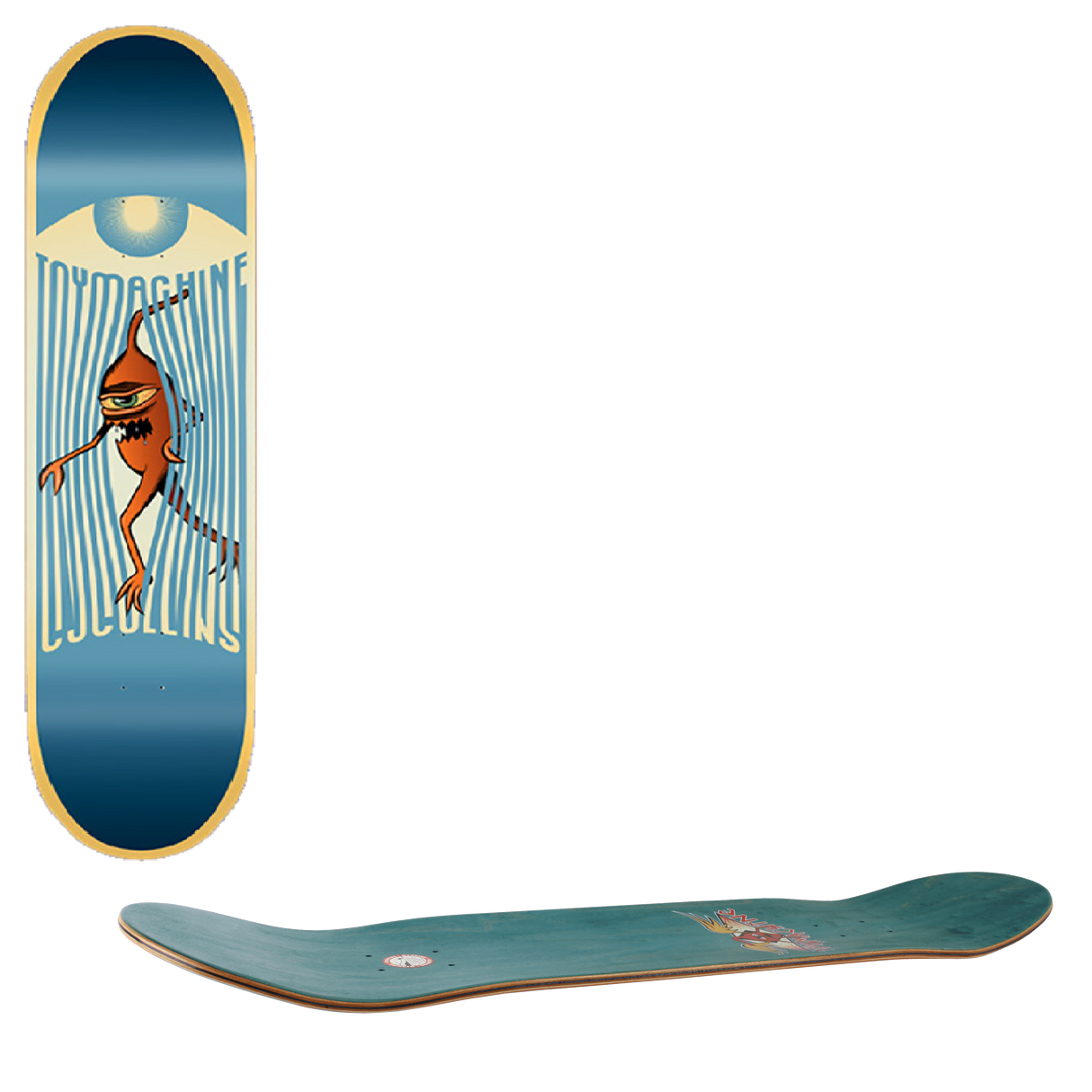 Toy Machine Collins Bars Skateboard Deck 8.13"