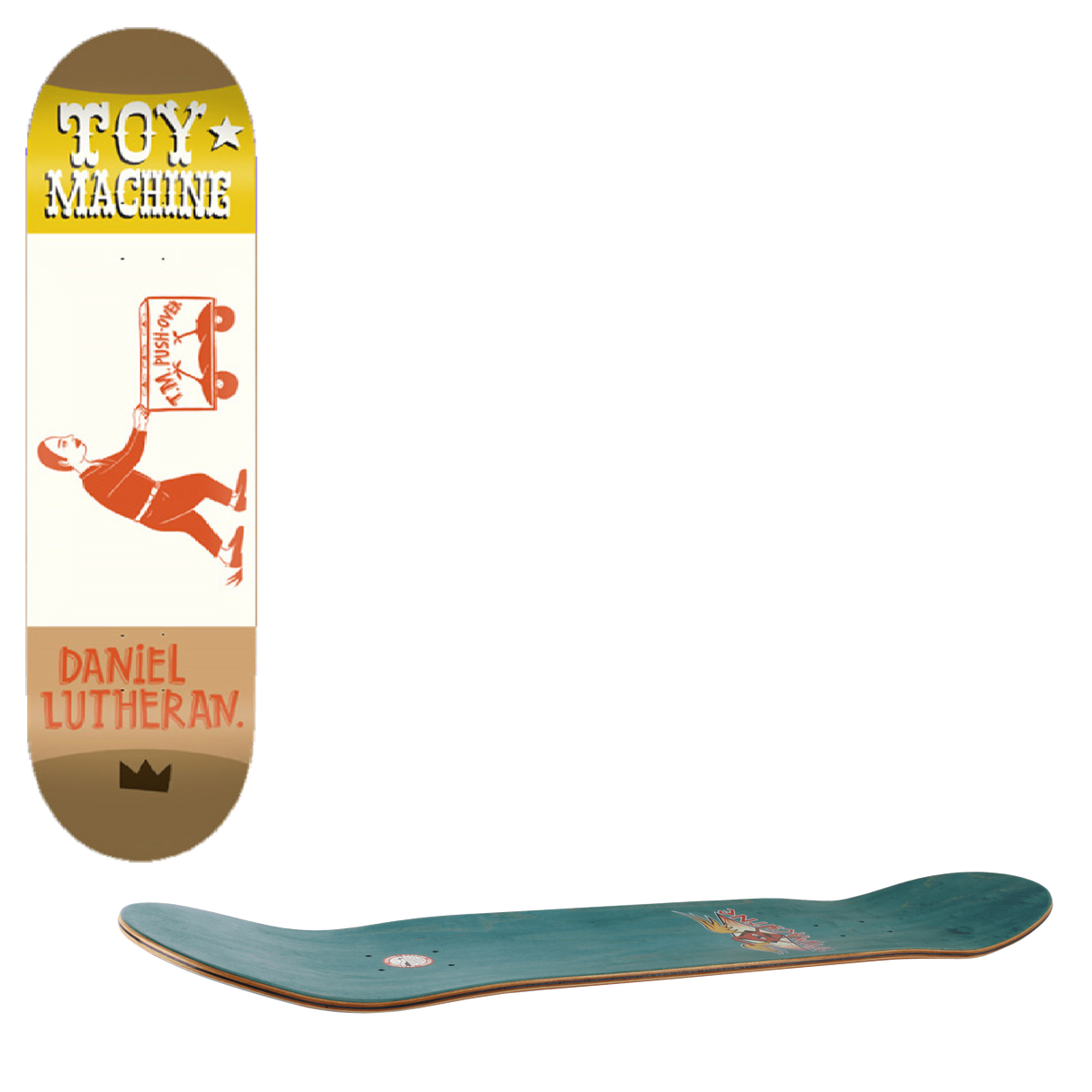 Toy Machine Kilgallen Skateboard Deck - Lutheran 8.38"