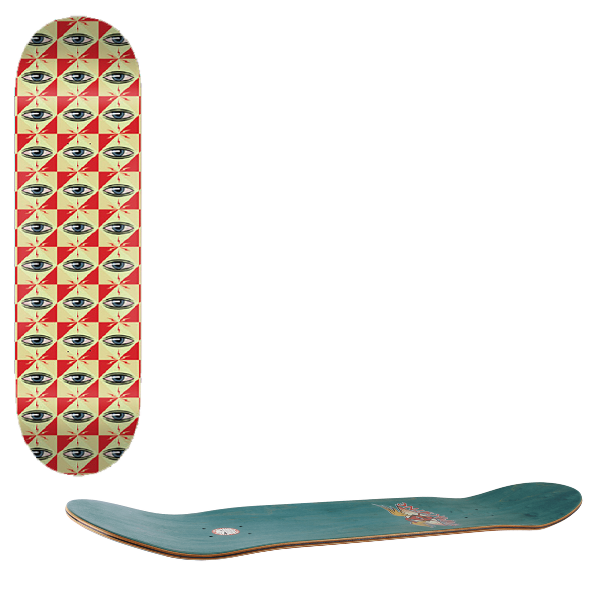 Toy Machine Pattern Skateboard Deck - 8"