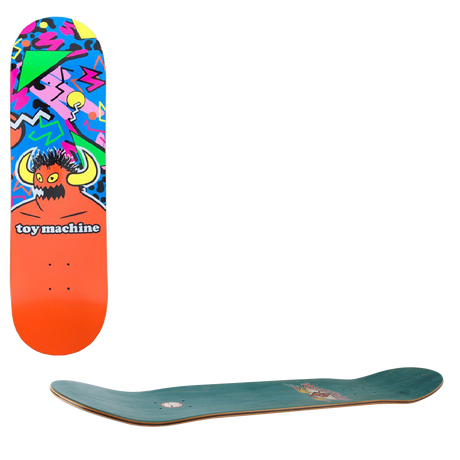 Toy Machine 80's Monster Skateboard Deck - Razzmatazz 8.38"