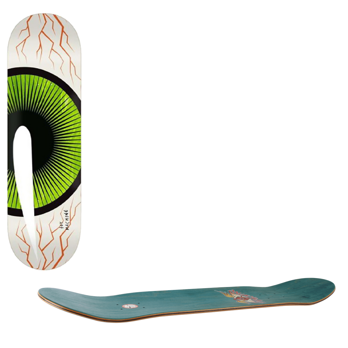 Toy Machine Big Eye Skateboard Deck - Green 8.25"