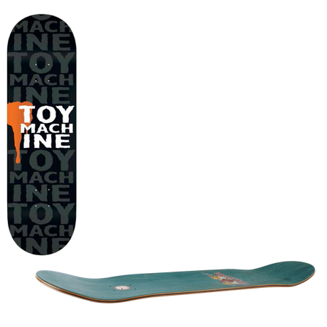 Toy Machine Drip Skateboard Deck - Black 8.25"