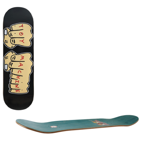 Toy Machine Fists Skateboard Deck 8.25"