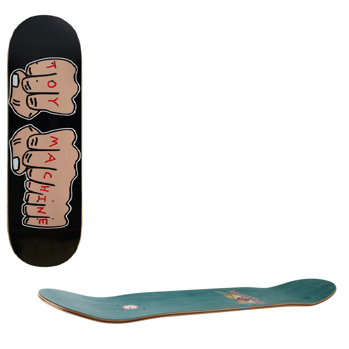 Toy Machine Fists Skateboard Deck 8.5"