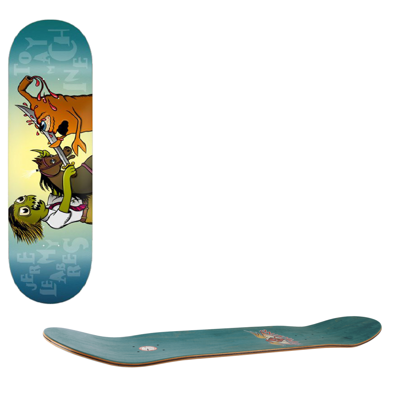 Toy Machine Leabres Slash Skateboard Deck - 8"