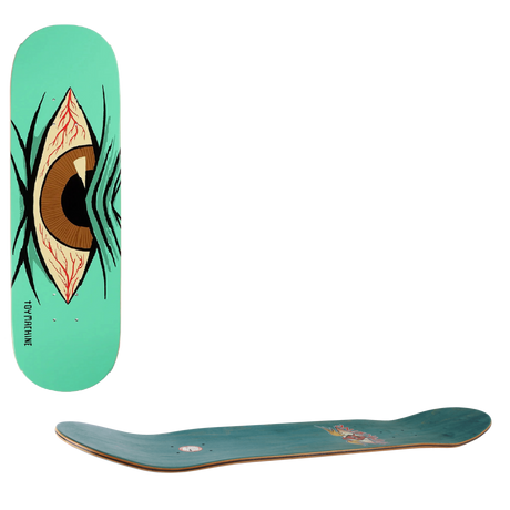 Toy Machine Mad Eye Skateboard Deck - Teal 7.75"