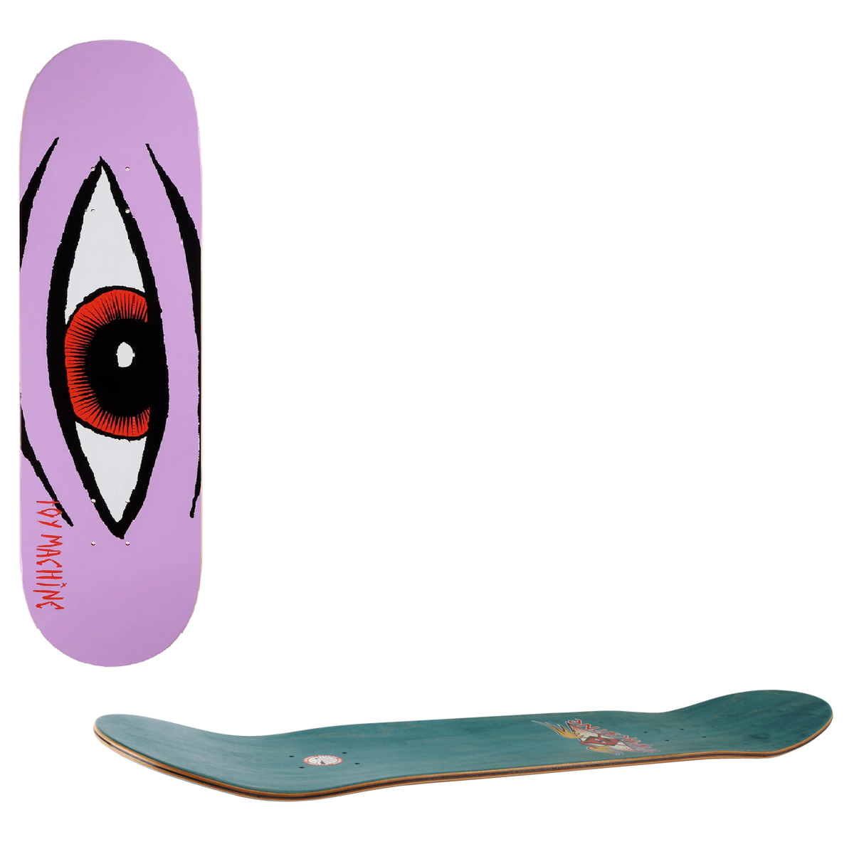 Toy Machine Sect Eye Skateboard Deck - Lavender 8.25"