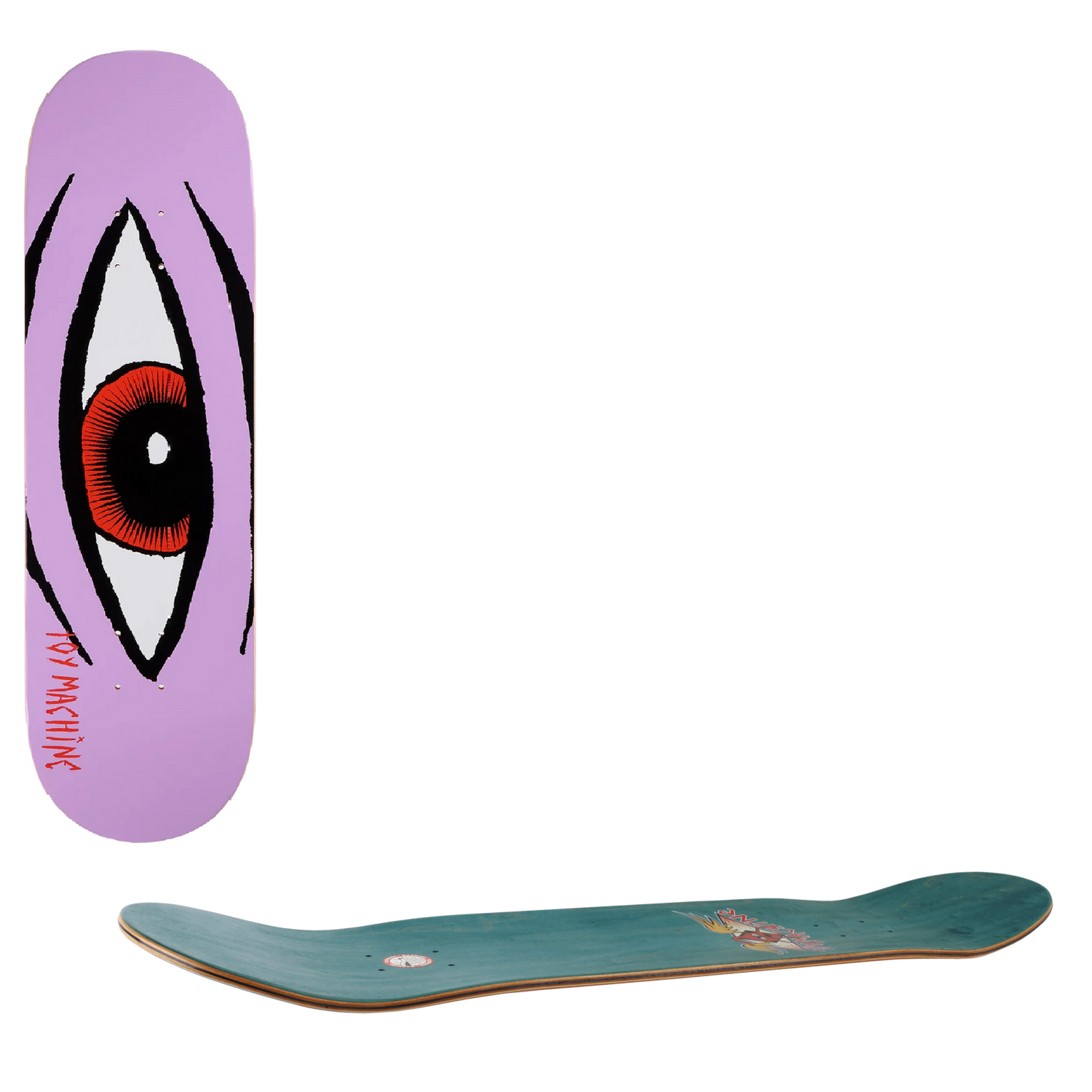 Toy Machine Sect Eye Skateboard Deck - Lavender 8.25"