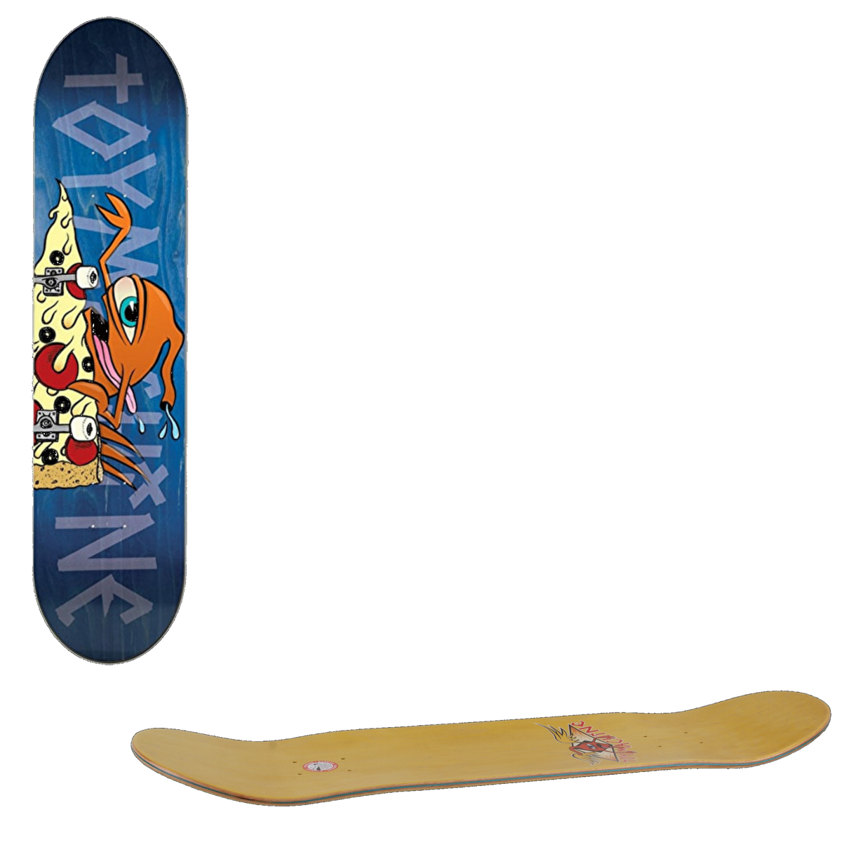 Toy Machine Pizza Sect Team Skateboard Deck - 7.75''