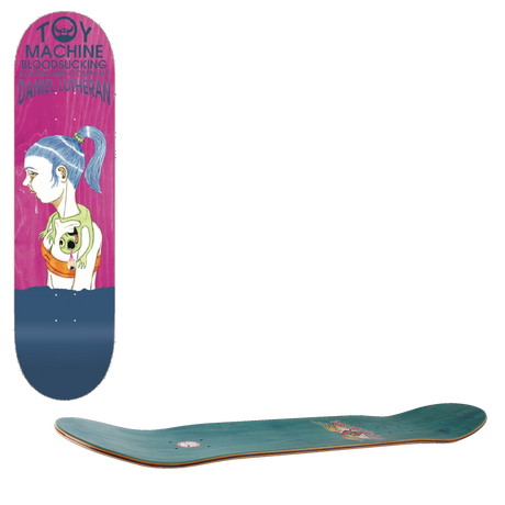 Toy Machine Bloodsucking Skateboard Deck - Lutheran 7.75''