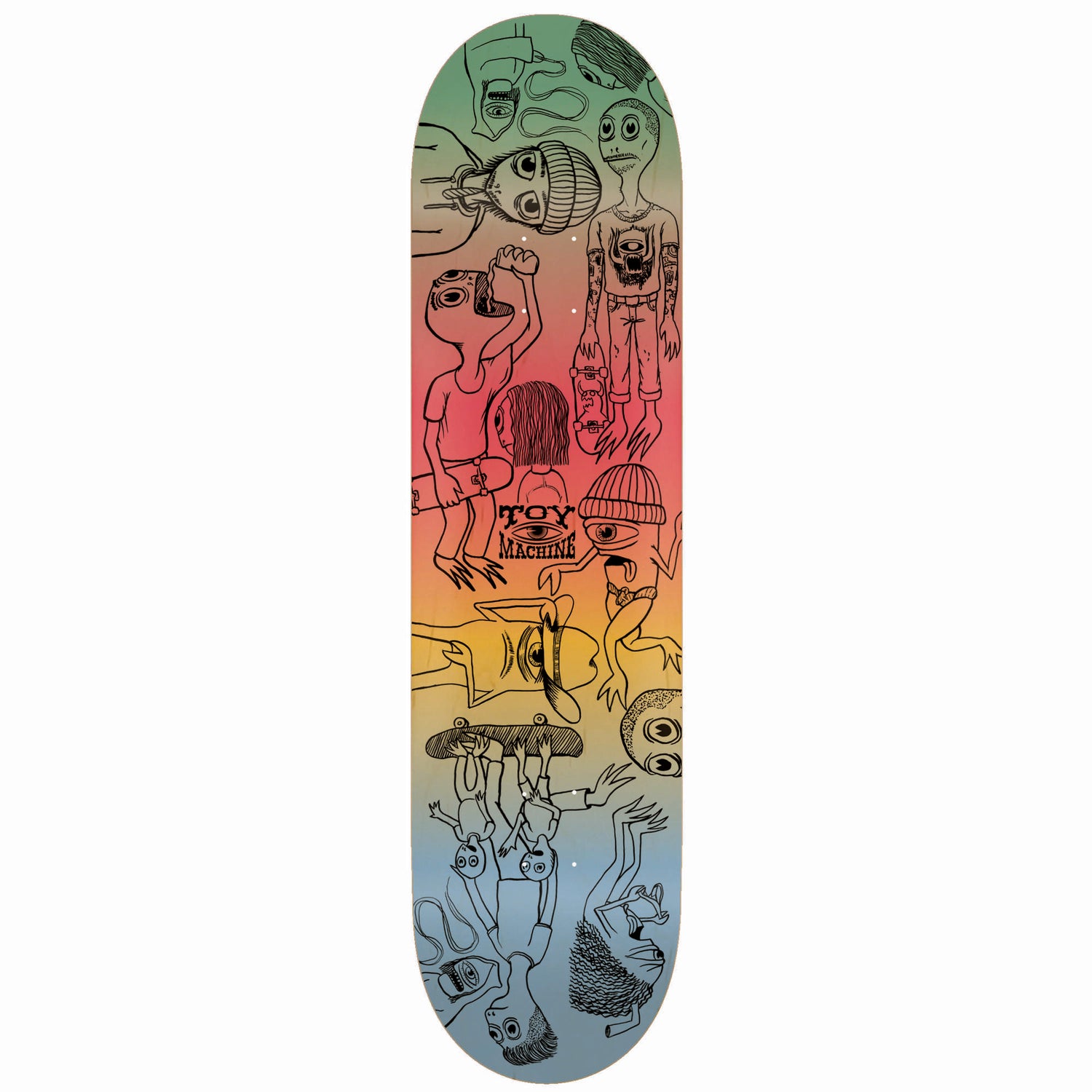 Toy Machine Characters Skateboard Deck - 8''