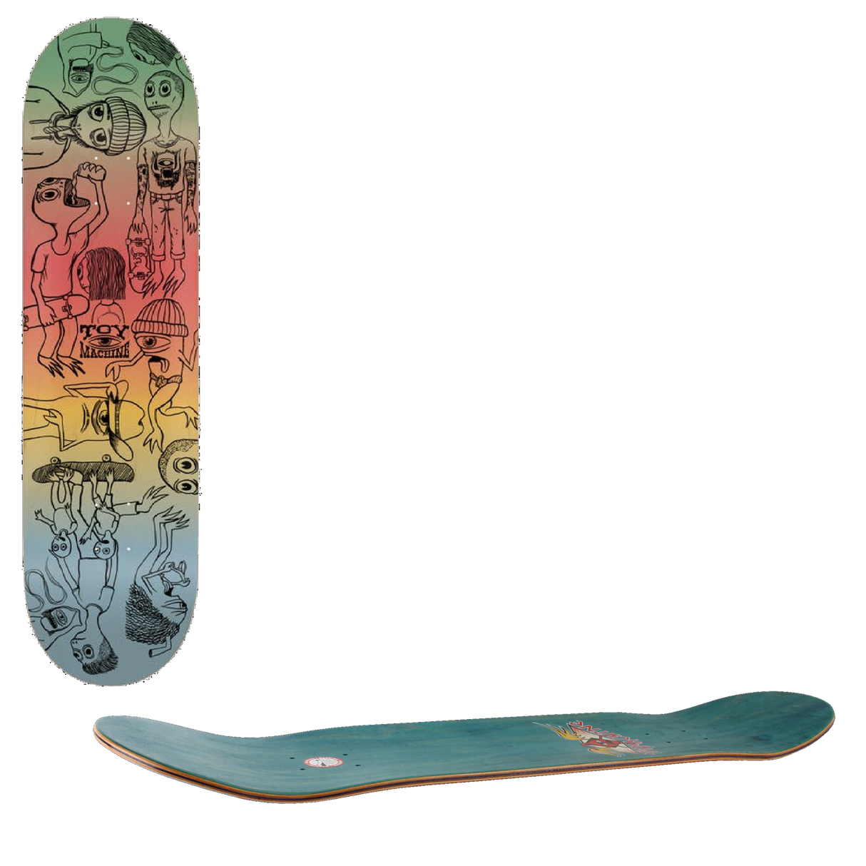 Toy Machine Characters Skateboard Deck - 8''