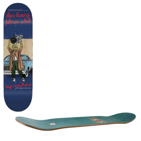 Toy Machine Filmer Sled Skateboard Deck - Don Luong 8.5''