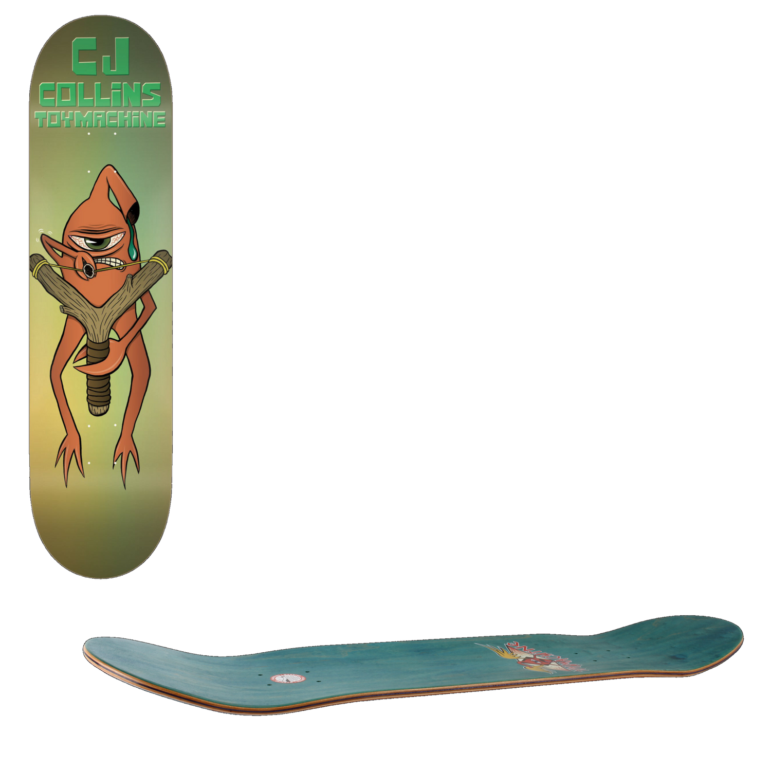 Toy Machine Sling Shot Skateboard Deck - Collins 8.38''