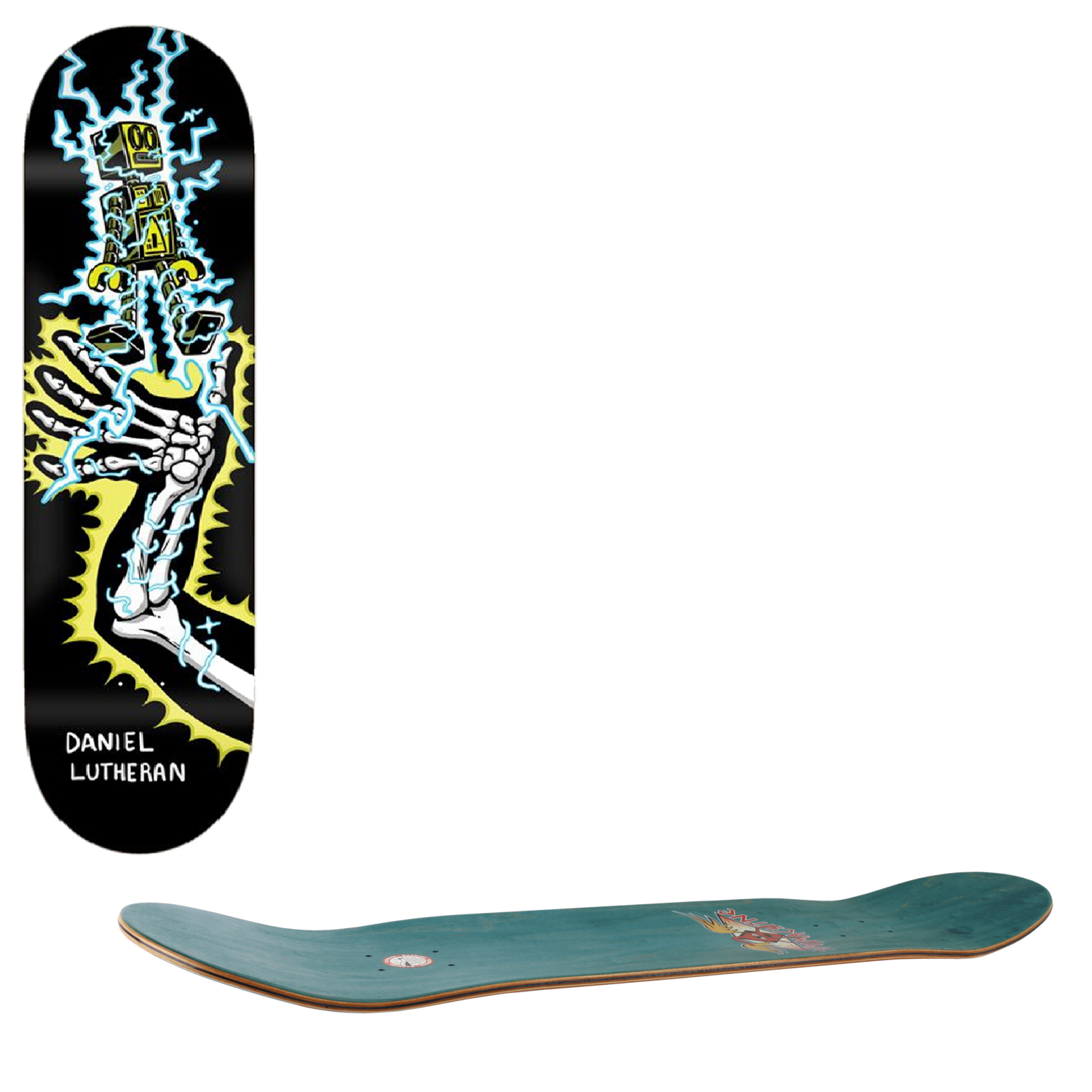 Toy Machine Living Toys Skateboard Deck - Lutheran 8"
