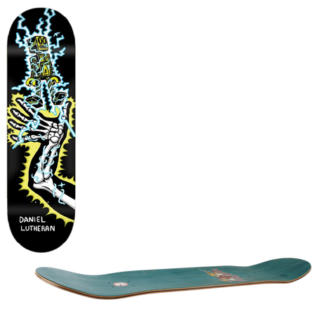 Toy Machine Living Toys Skateboard Deck - Lutheran 8"