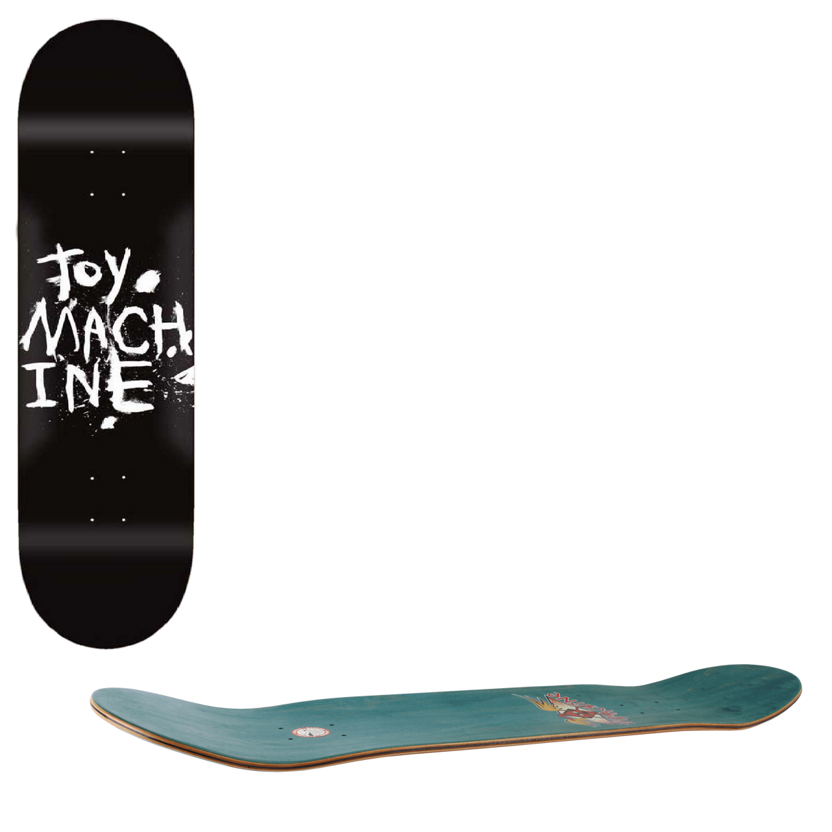 Toy Machine Paint Skateboard Deck - Black 8.25"