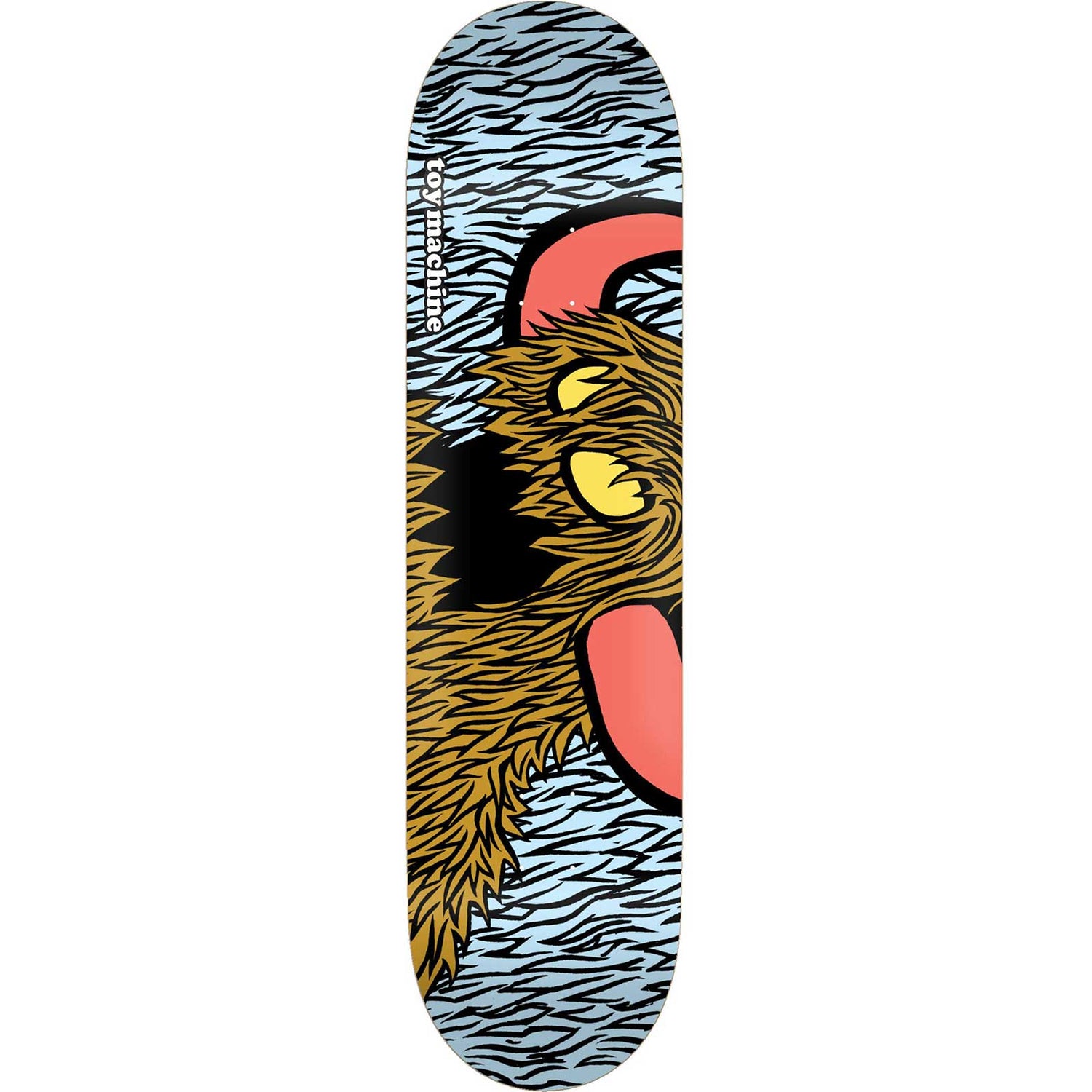 Toy Machine Vice Furry Monster Skateboard Deck - Mustard 8.38"