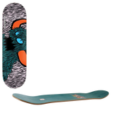 Toy Machine Vice Furry Monster Skateboard Deck - Teal 8"