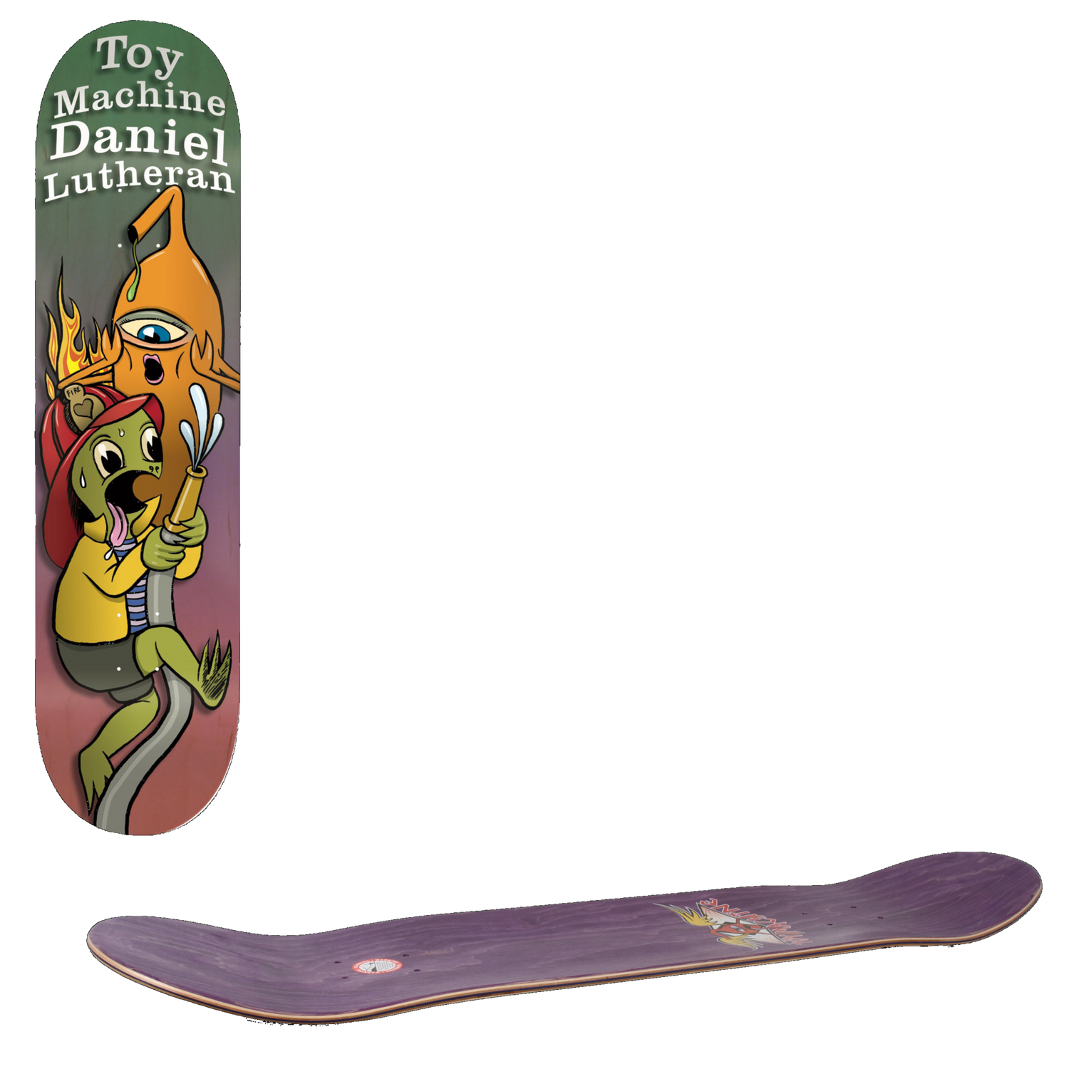 Toy Machine Valentines Skateboard Deck - Lutheran 8.5''