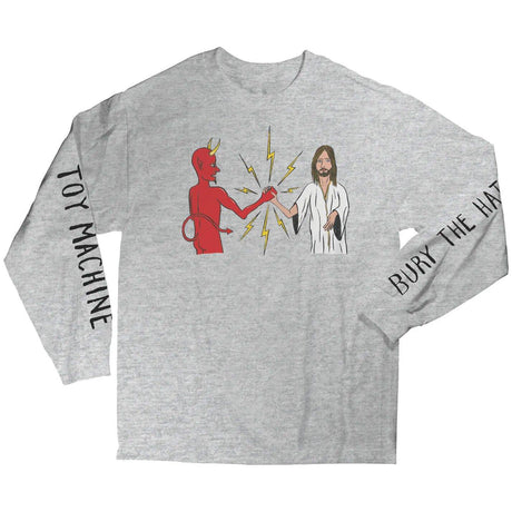 Toy Machine Bury The Hatchet Long Sleeve T Shirt - Heather Grey SML