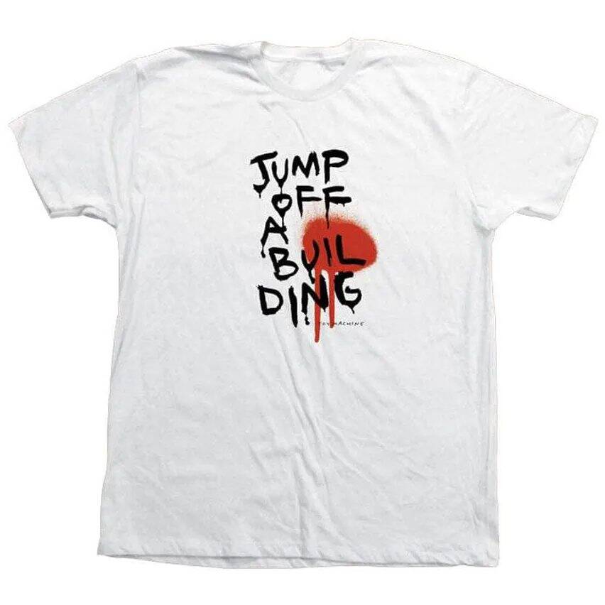Toy Machine Jump Off A Building T Shirt - White LRG