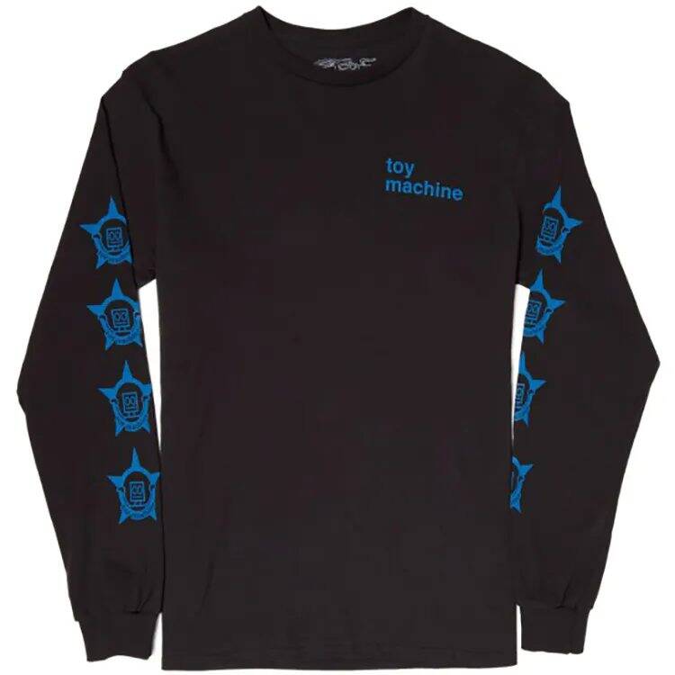 Toy Machine Robot Star Long Sleeve T Shirt - Black XL