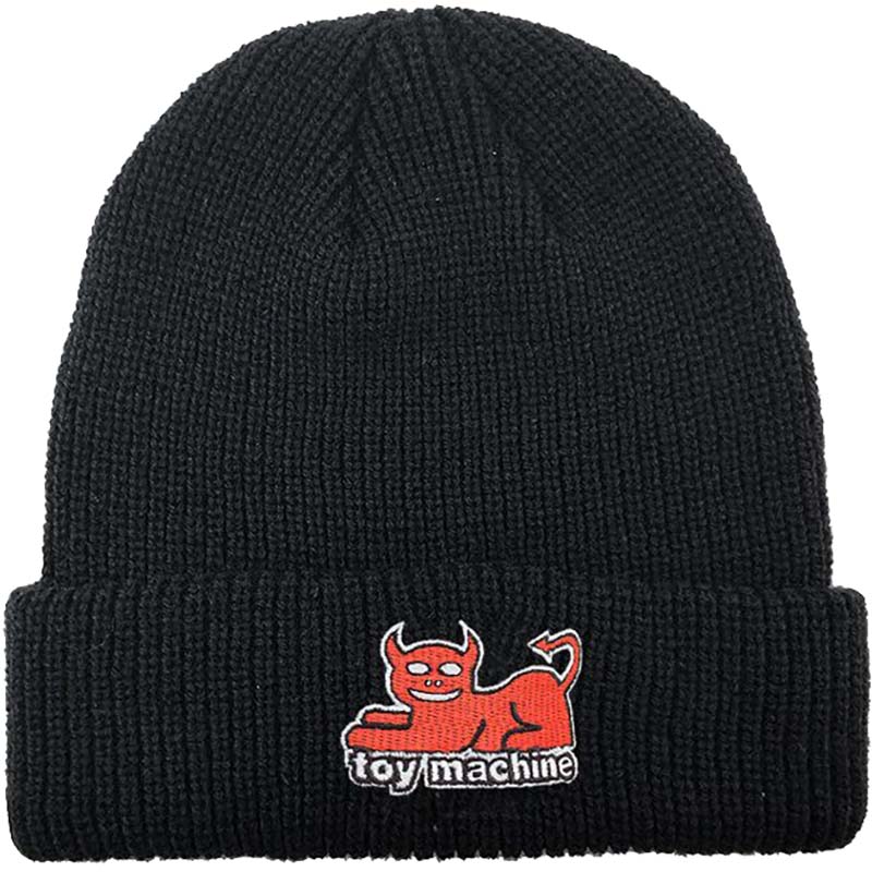 Toy Machine Devil Cat Dock Beanie - Black