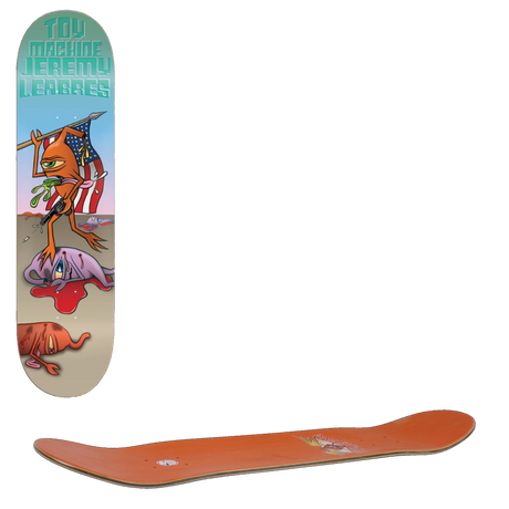 Toy Machine American Shooter Skateboard Deck - Leabres 8.25''