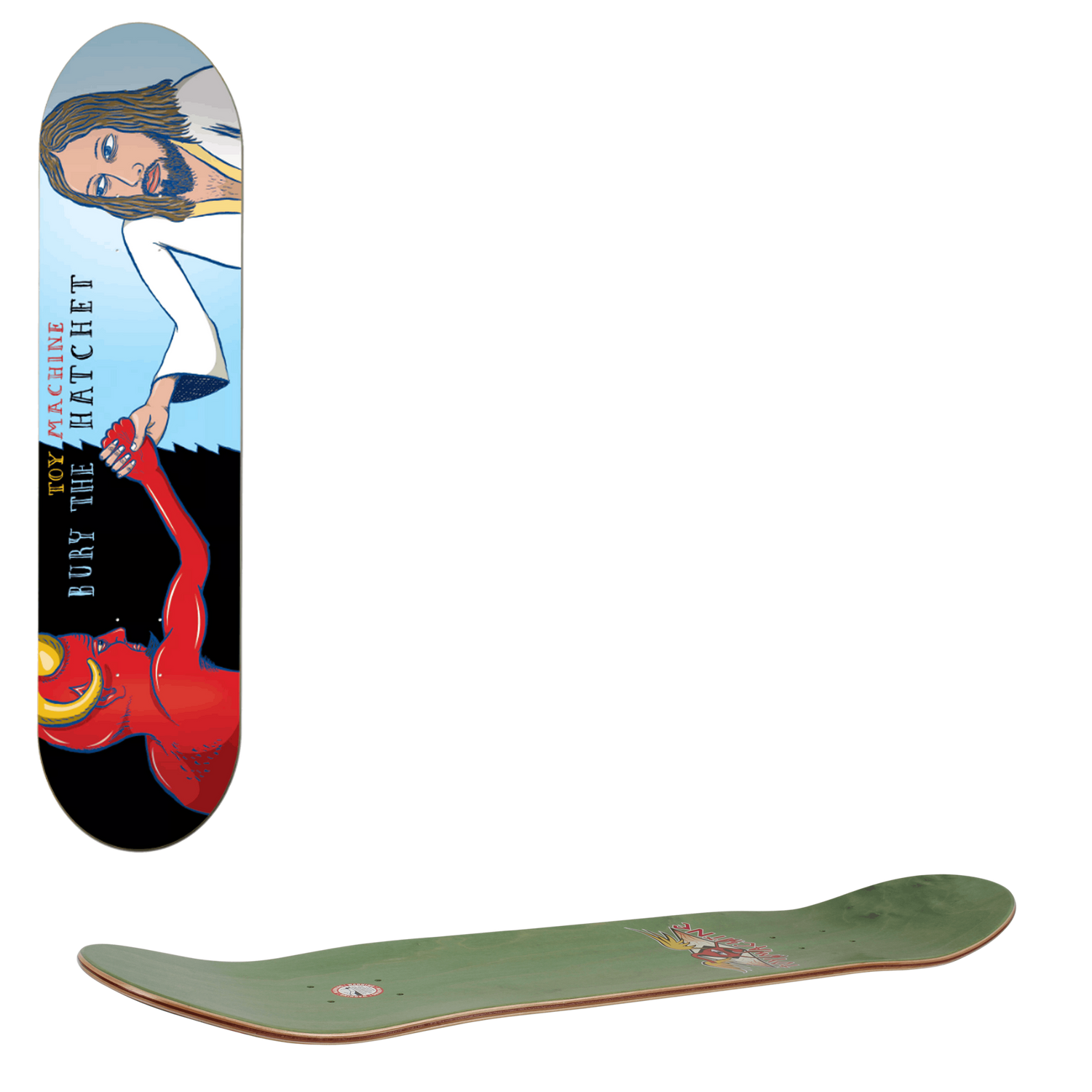 Toy Machine Bury The Hatchet II Skateboard Deck - 8''