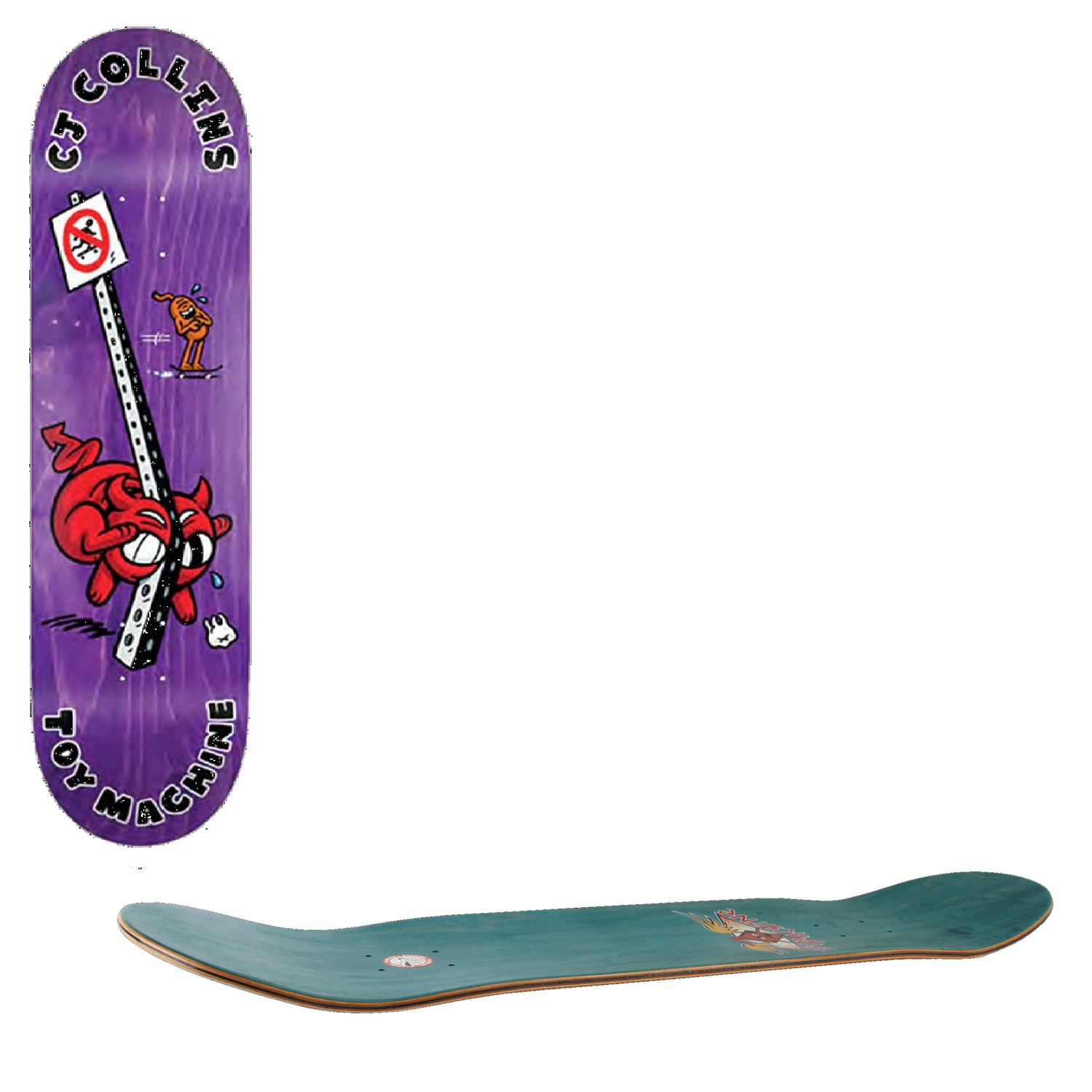 Toy Machine Fountain Skateboard Deck - Collins 7.75''