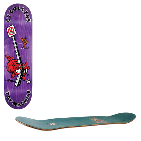 Toy Machine Fountain Skateboard Deck - Collins 7.75''