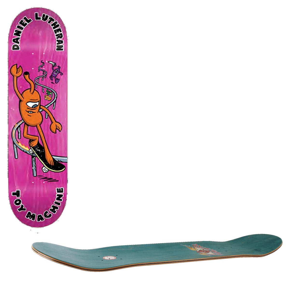 Toy Machine Fountain Skateboard Deck - Lutheran 8.25''