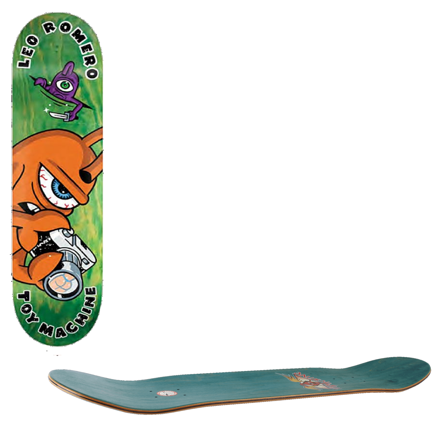 Toy Machine Fountain Skateboard Deck - Romero  8.38''