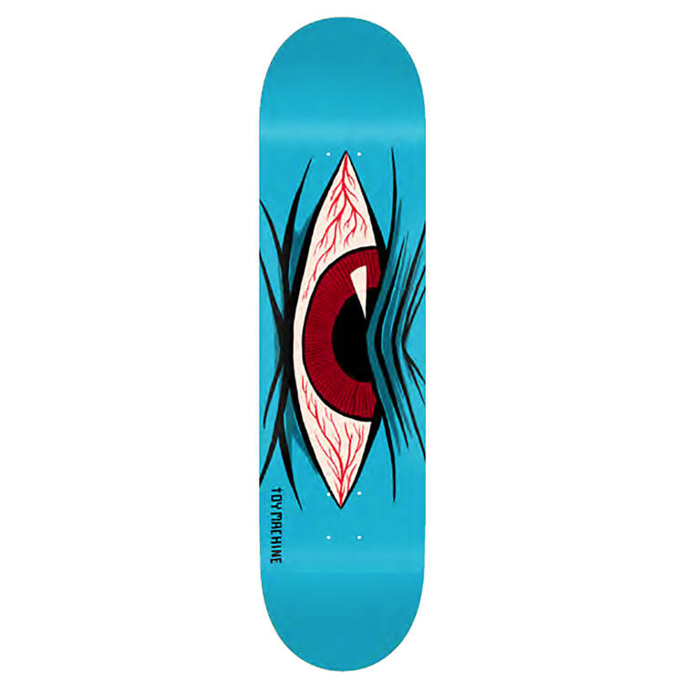 Toy Machine Mad Eye Skateboard Deck - Blue 8.13''