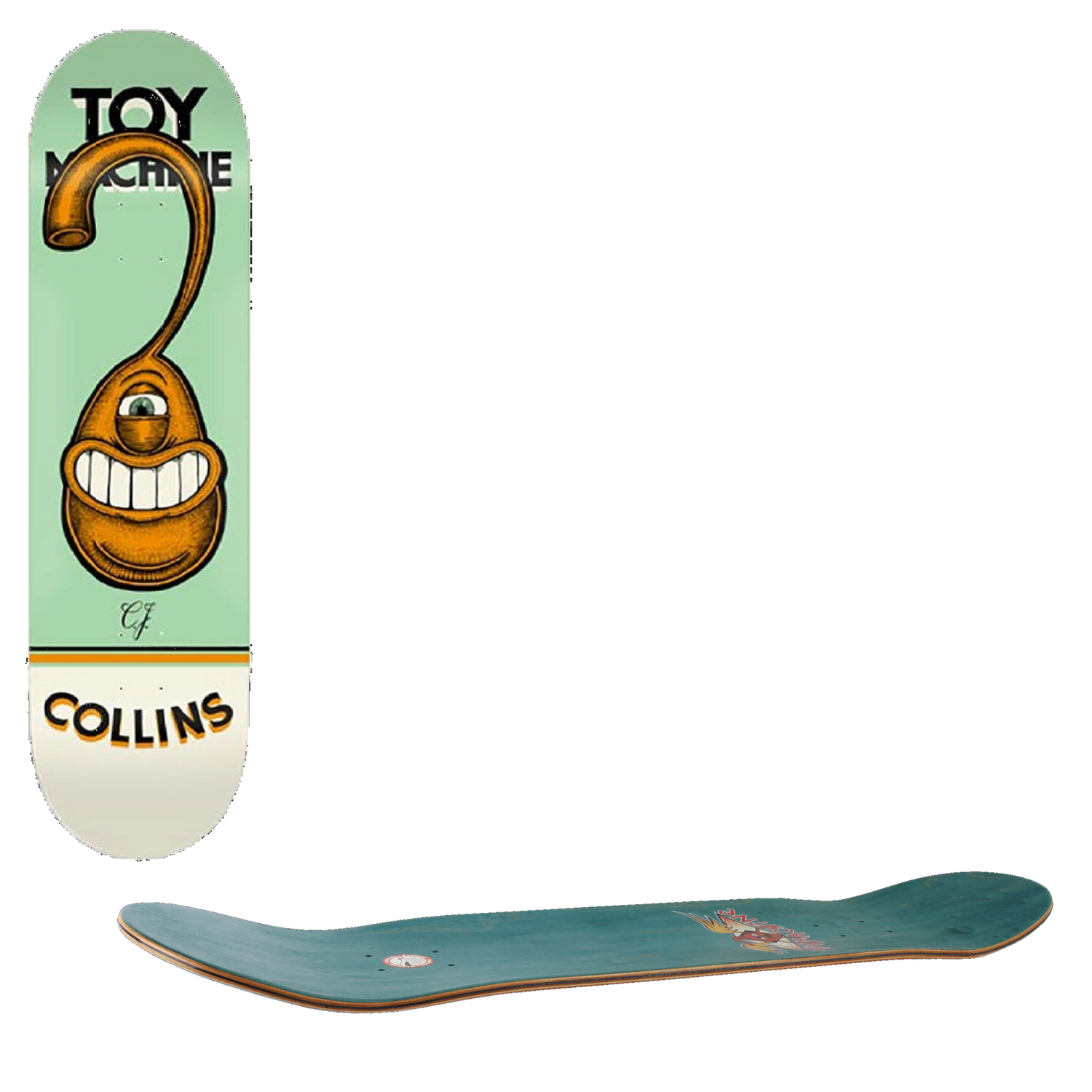 Toy Machine Pen 'N' Ink Skateboard Deck - Collins 8.25''