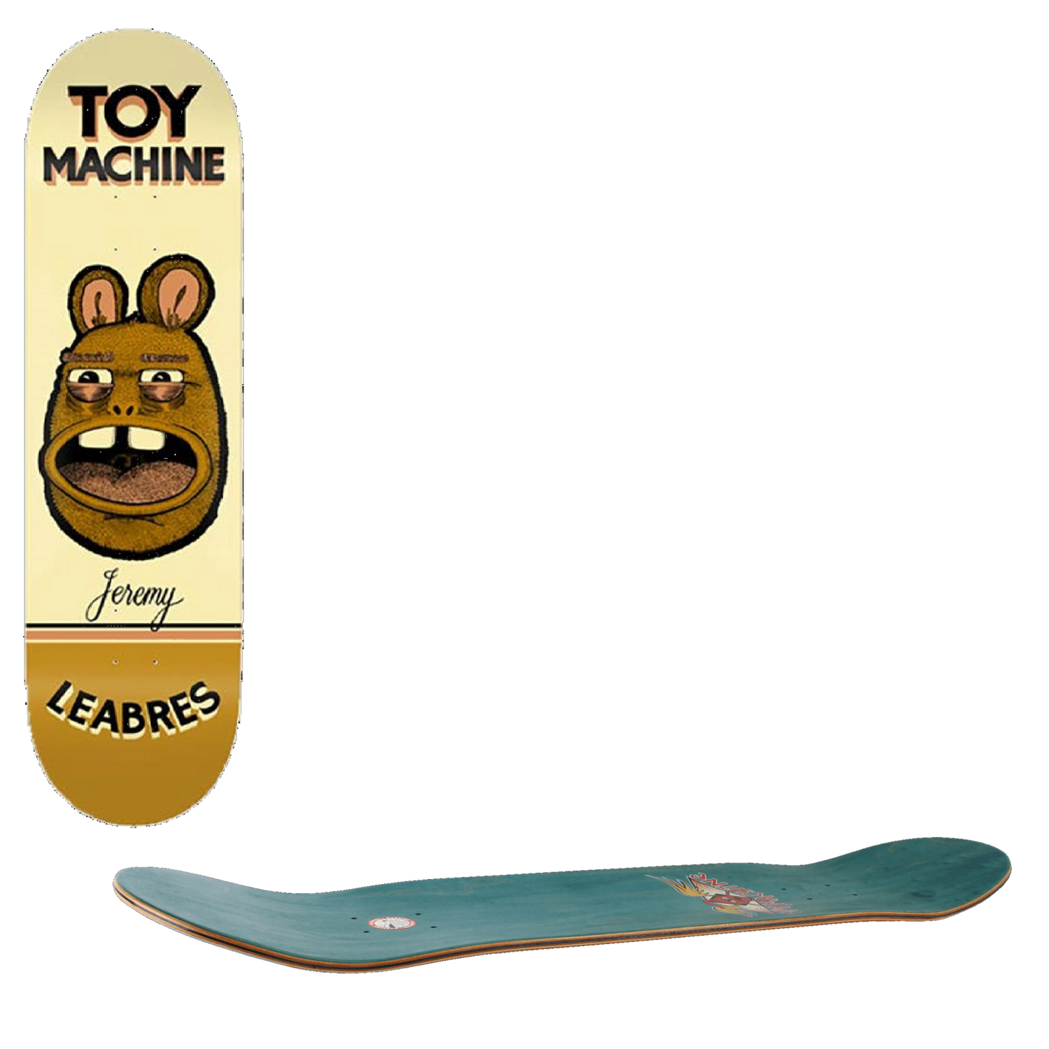 Toy Machine Pen 'N' Ink Skateboard Deck - Leabres 8.25''