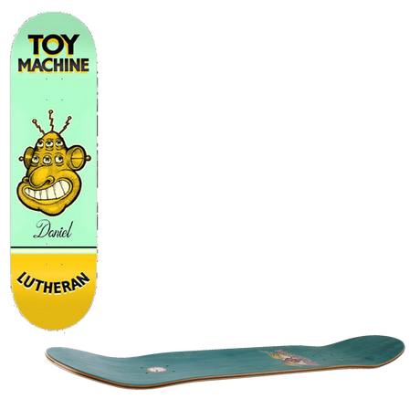 Toy Machine Pen 'N' Ink Skateboard Deck - Lutheran 7.75''