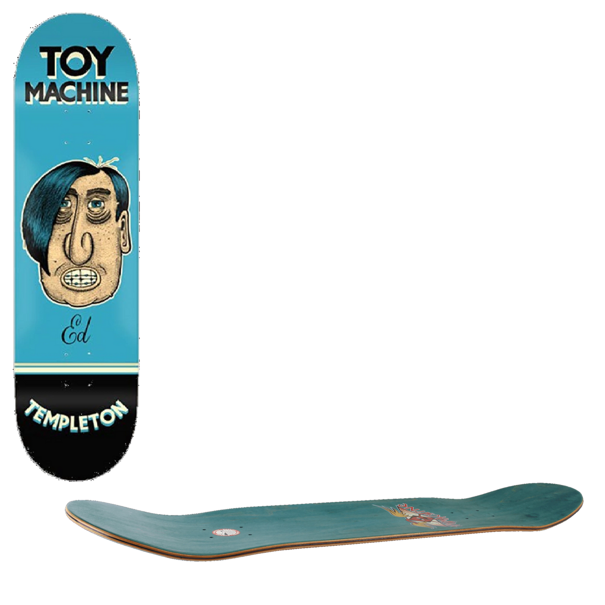 Toy Machine Pen 'N' Ink Skateboard Deck - Templeton 8.5''