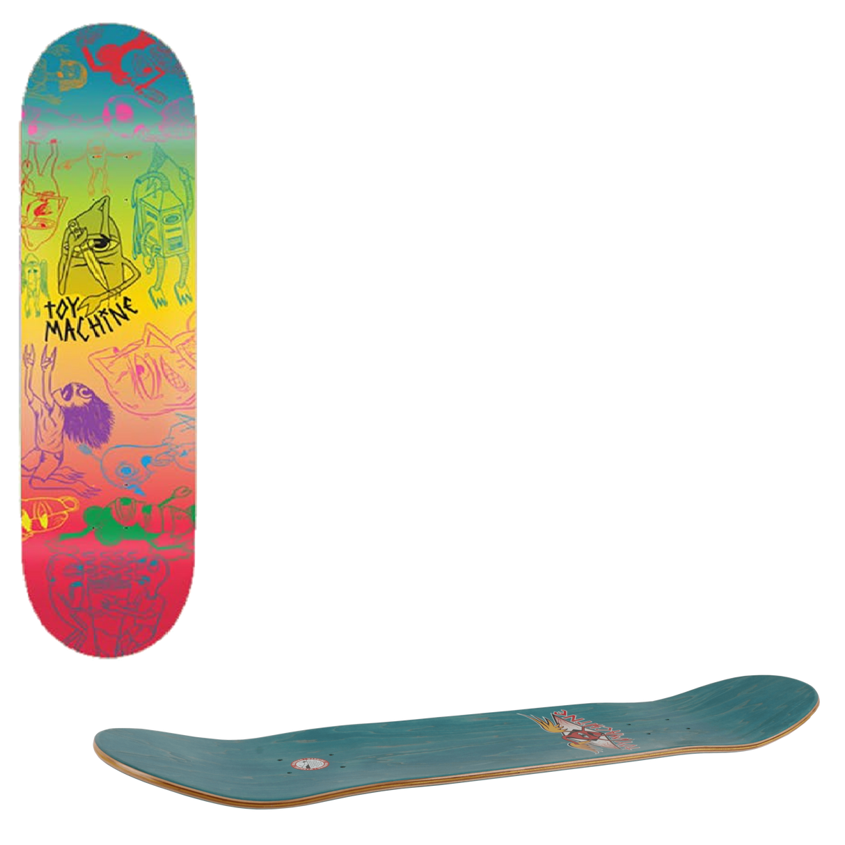 Toy Machine Characters II Skateboard Deck 8''