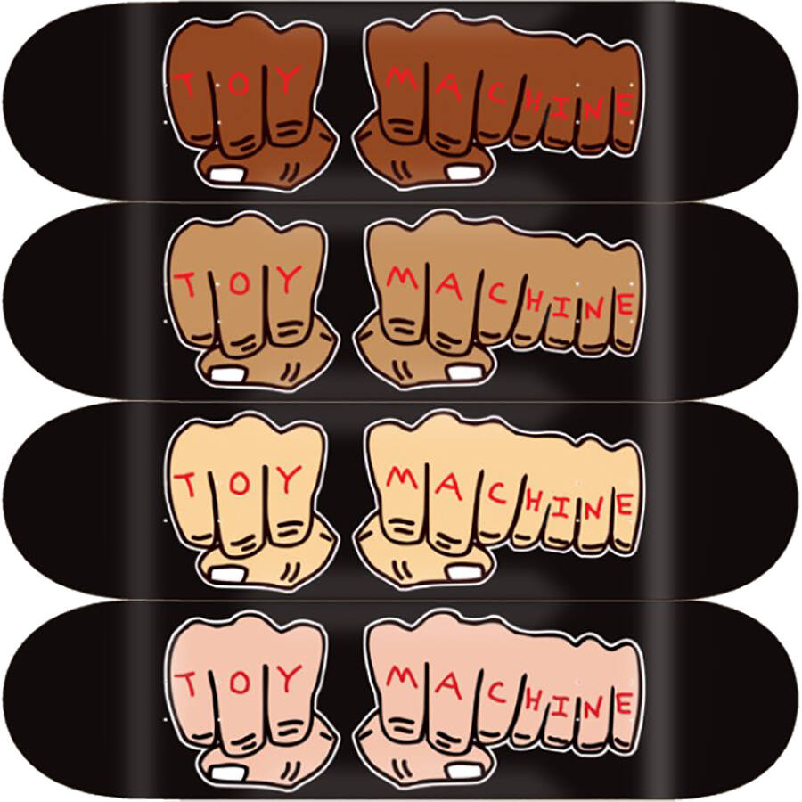 Toy Machine Fists Skateboard Deck 7.38''