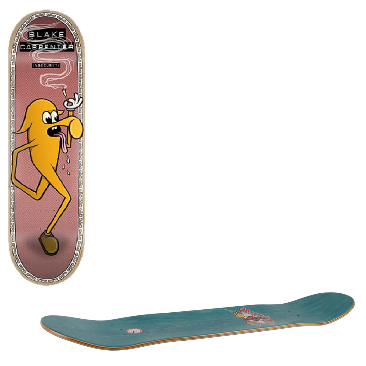 Toy Machine Insecurity Skateboard Deck - Carpenter 8.25''
