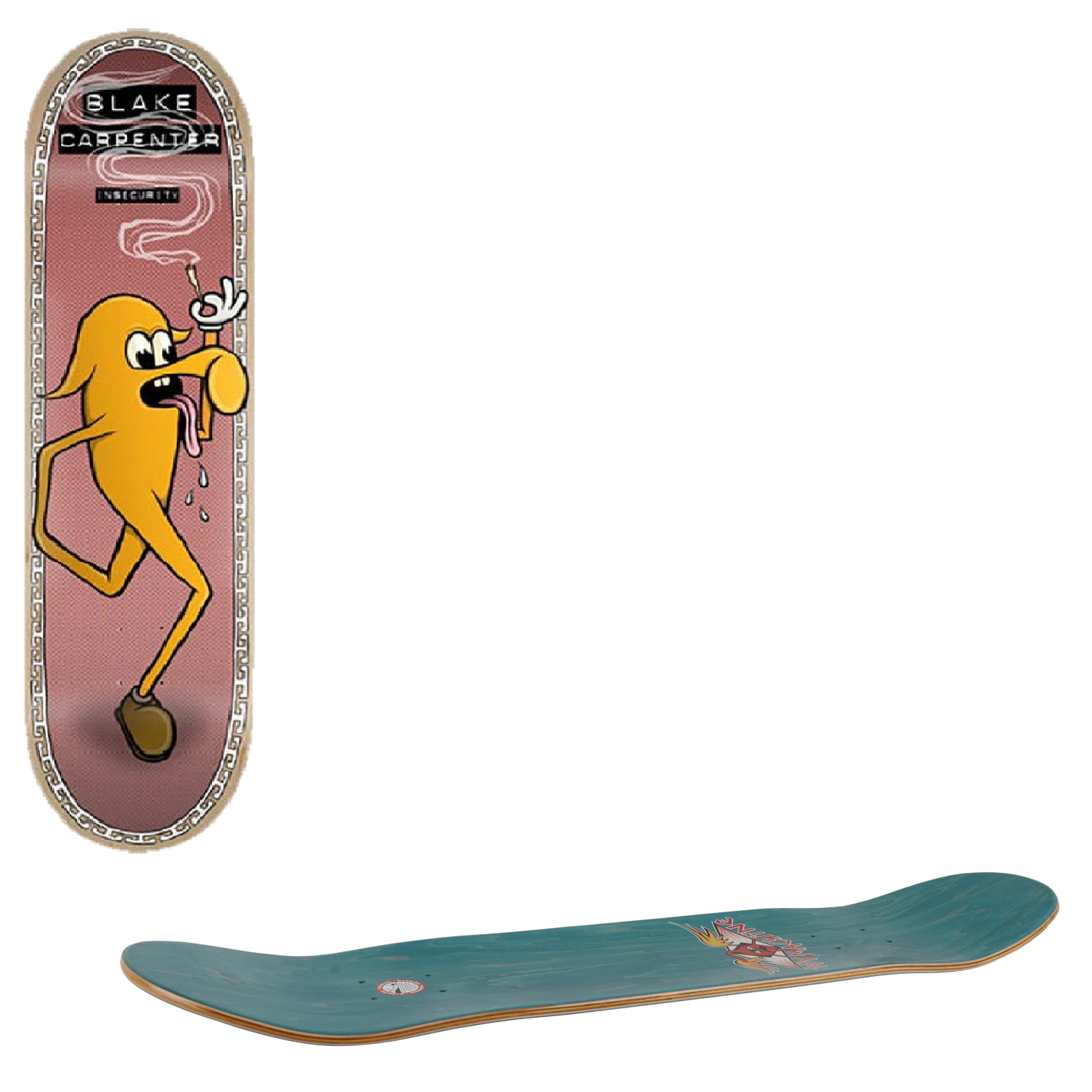 Toy Machine Insecurity Skateboard Deck - Carpenter 8.25''