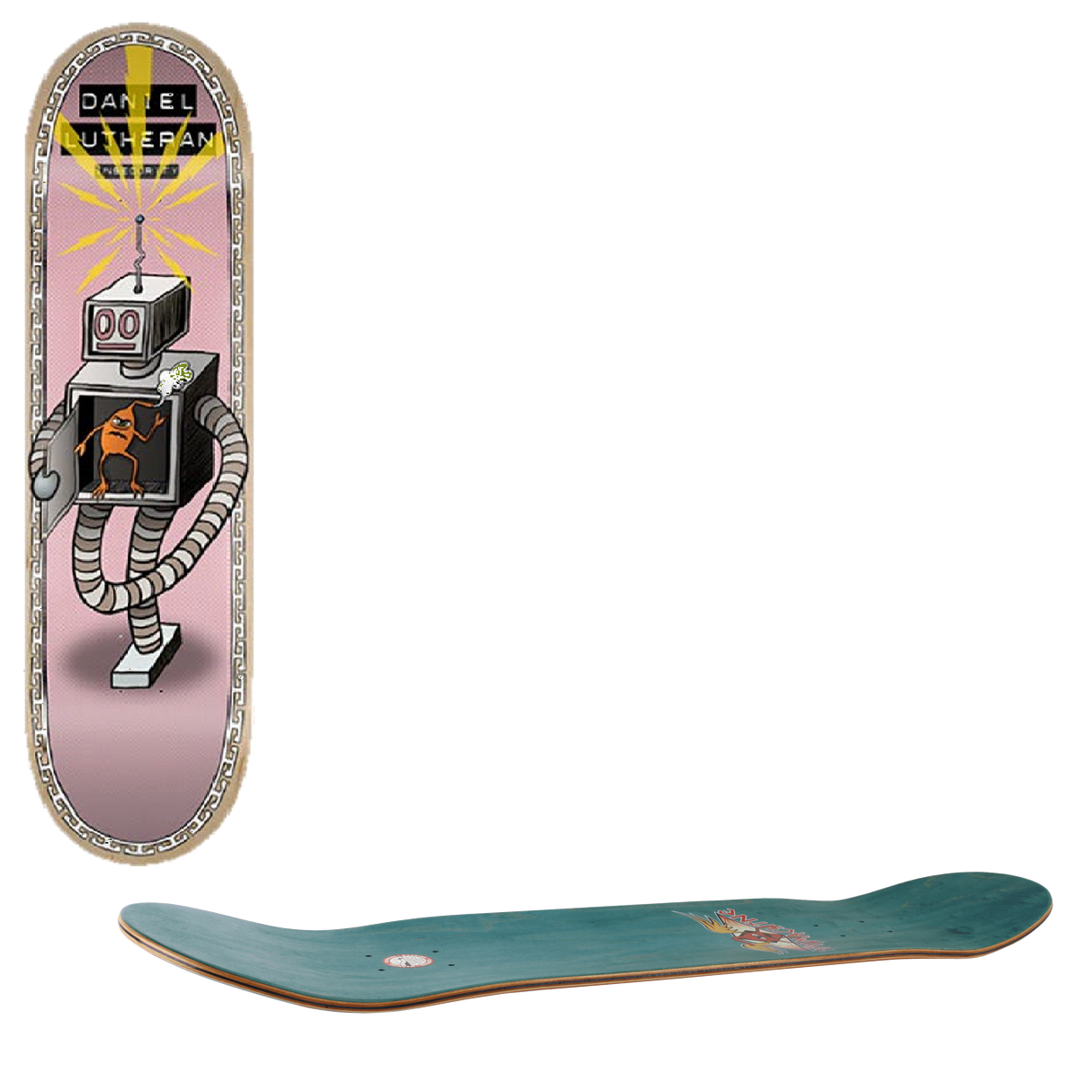 Toy Machine Insecurity Skateboard Deck - Lutheran 8.25''