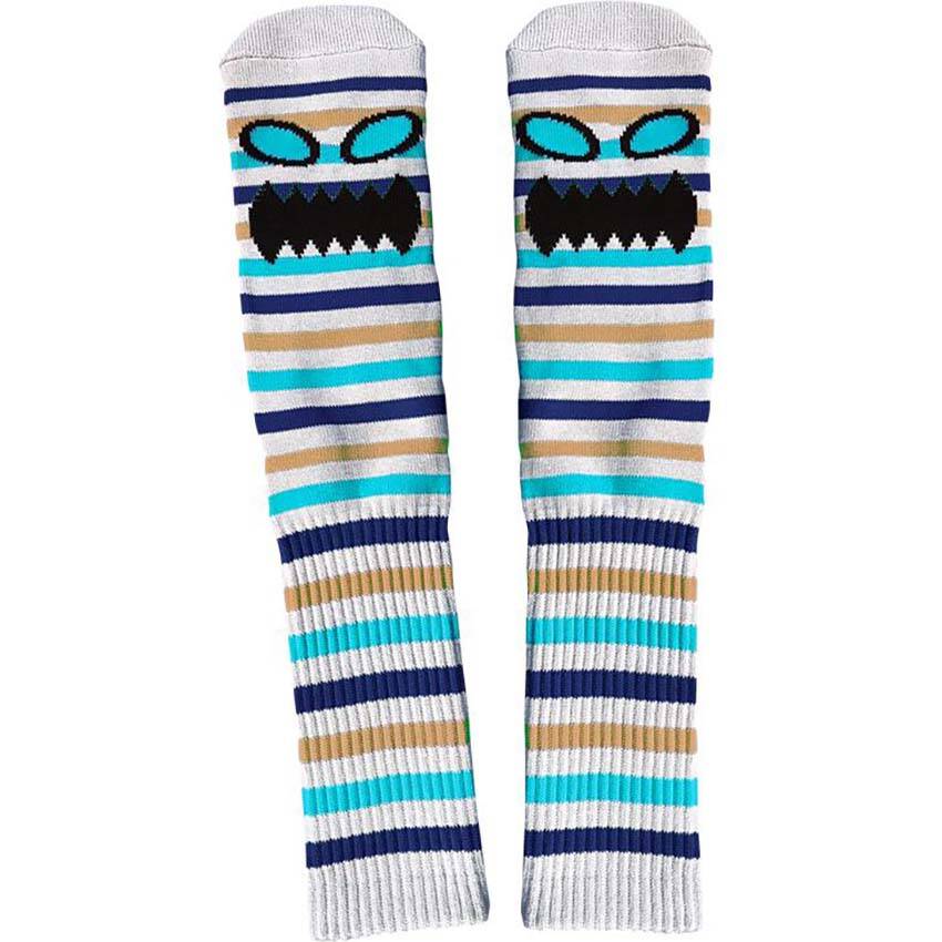 Toy Machine Monster Face Mini Stripes Socks - Blue/Multi