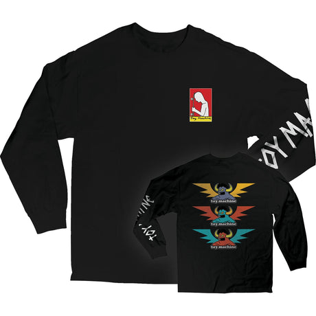 Toy Machine Tri-Monster Long Sleeve T Shirt - Black