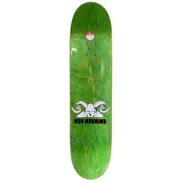 Toy Machine Horns Skateboard Deck - Blue 8"