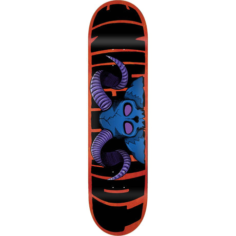 Toy Machine Horns Skateboard Deck - Blue 8"