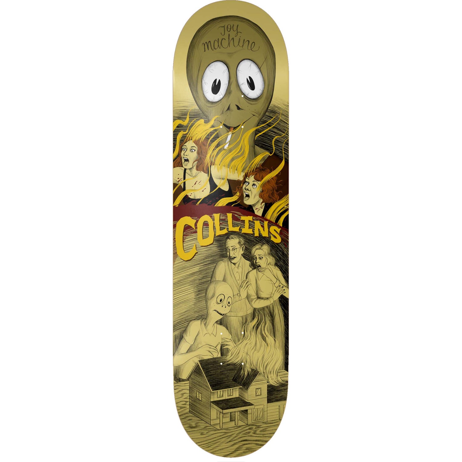 Toy Machine Horror Show Skateboard Deck - Collins 8.13"