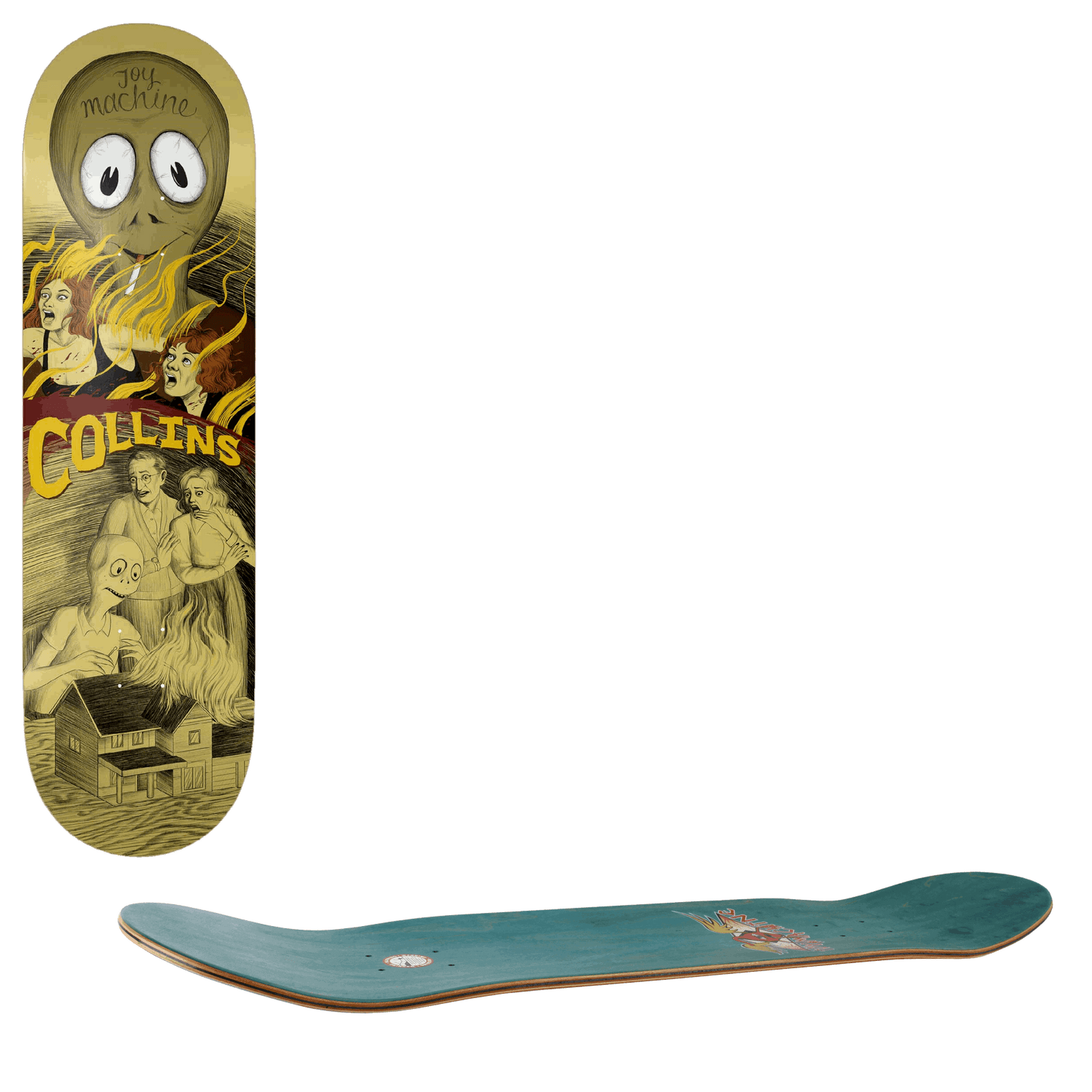 Toy Machine Horror Show Skateboard Deck - Collins 8.13"